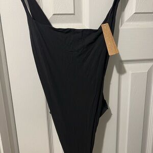 Skims Onyx One-Piece Bodysuit